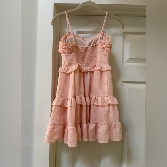 Wild Fable Pink Ruffled Mini Dress - Picture 2 of 7
